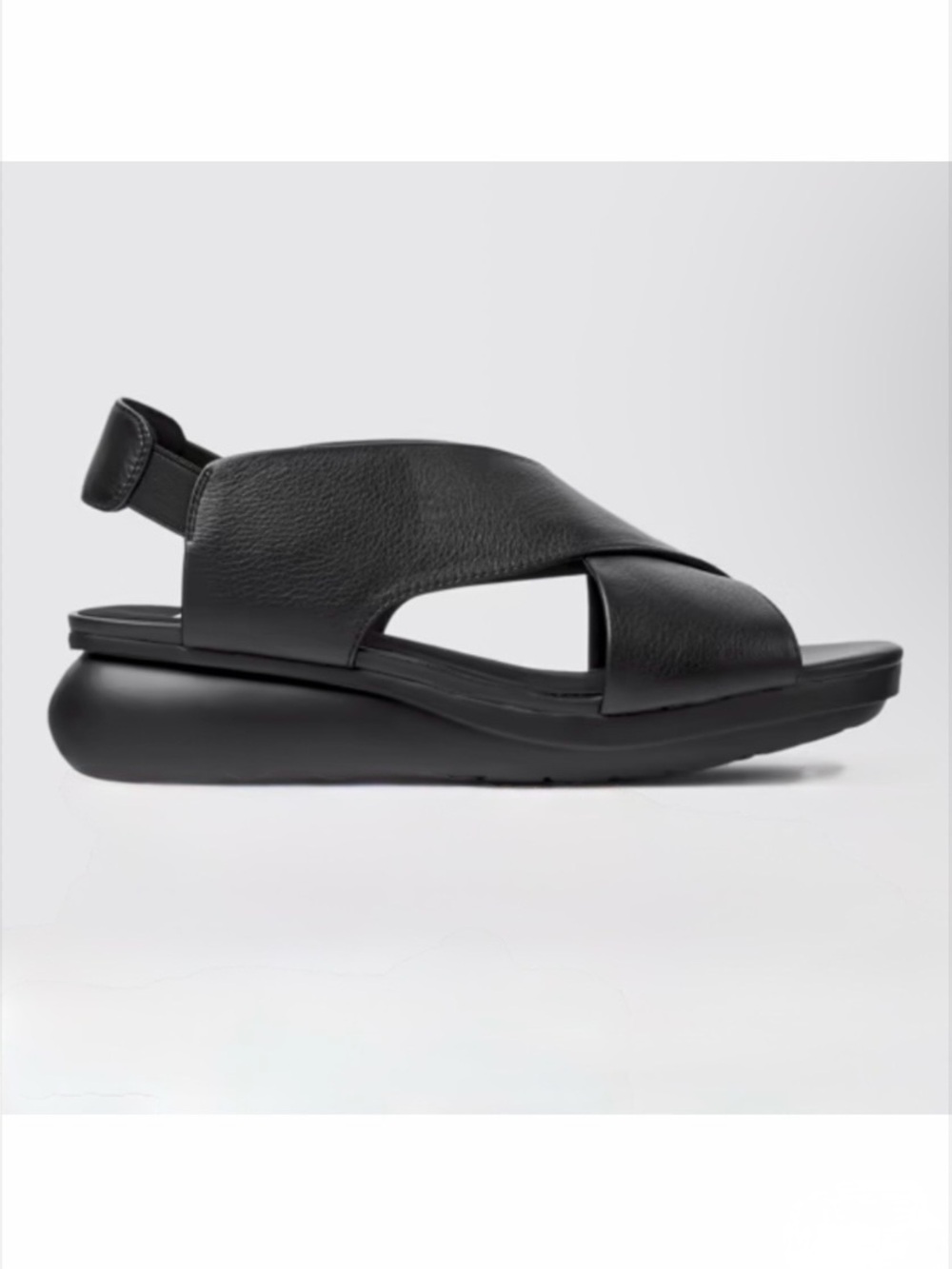 Genuine Leather CAMPER Sandal Sz 6.5 in Black Balloon